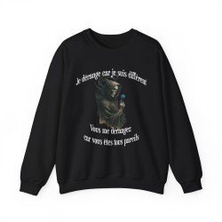 Sweat Skull Je vous dérange couleur noir