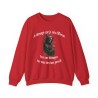 Sweat Skull Je vous dérange couleur rouge
