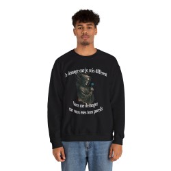 homme avec Sweat Skull Je vous dérange couleur noir