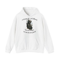 Hoodie Skull Je vous dérange couleur Blanc
