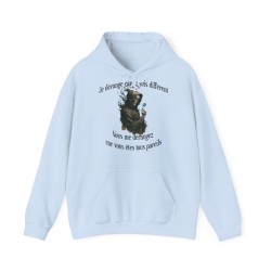 Hoodie Skull Je vous dérange couleur bleu ciel
