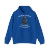Hoodie Skull Je vous dérange couleur bleu royal