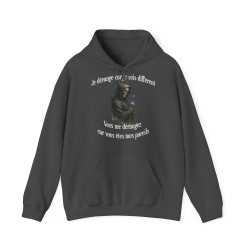 Hoodie Skull Je vous dérange couleur gris foncé