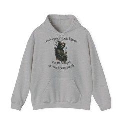 Hoodie Skull Je vous dérange couleur gris