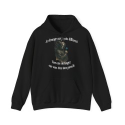 Hoodie Skull Je vous dérange couleur noir