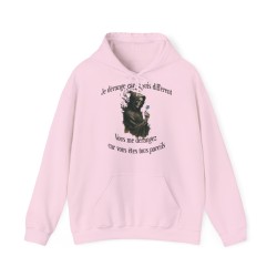 Hoodie Skull Je vous dérange couleur rose