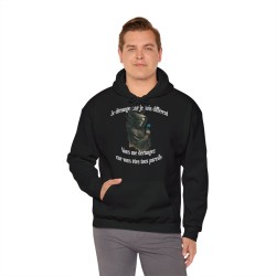 homme avec Hoodie Skull Je vous dérange couleur noir