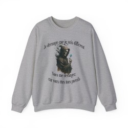 Sweat Skull Je vous dérange couleur gris