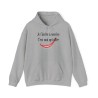 Hoodie je t'invite à sourire gris