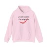 Hoodie je t'invite à sourire rose