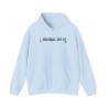 Hoodie tu me retourne bleu ciel