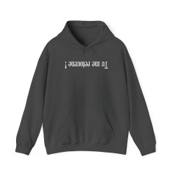 Hoodie tu me retourne gris f