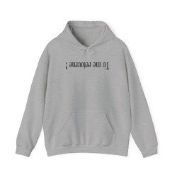 Hoodie tu me retourne gris