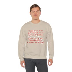 homme avec Sweat Si jamais mon corps était retrouvé sable