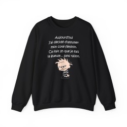 Sweat aujourd'hui j'ai décidé d'assumer noir