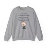 Sweat aujourd'hui j'ai décidé d'assumer gris