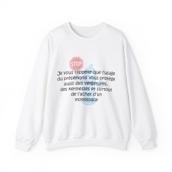 Sweat je vous rappelle que le préservatif blanc