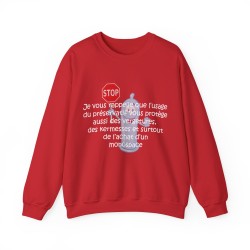 Sweat je vous rappelle que le préservatif rouge