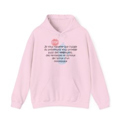 Hoodie je vous rappelle que le préservatif rose