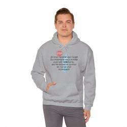 homme avec Hoodie je vous rappelle que le préservatif gris