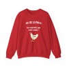 sweat jeu de la poule rouge