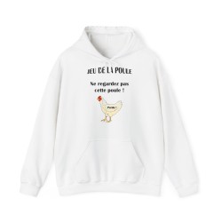 Hoodie jeu de la poule blanc