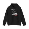 Hoodie je ne peux pas toujours être au top noir