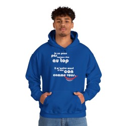 homme avec Hoodie je ne peux pas toujours être au top bleu royal