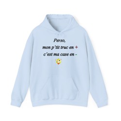 Hoodie Perso, mon p'tit truc en plus bleu ciel