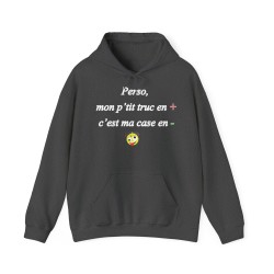 Hoodie Perso, mon p'tit truc en plus gris foncé