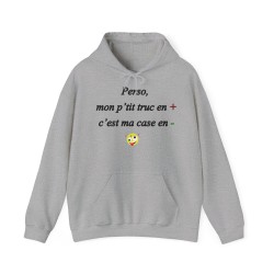 Hoodie Perso, mon p'tit truc en plus gris