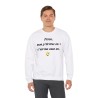 homme avec Sweat Perso, mon p'tit truc en plus blanc