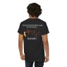 homme avec T-shirt noir mon dos n'est pas une boite vocale.