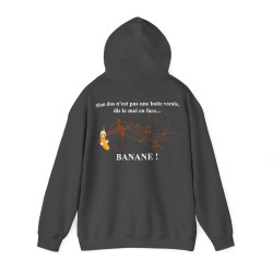 Hoodie mon dos n'est pas une boite vocale gris f