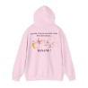 Hoodie mon dos n'est pas une boite vocale rose