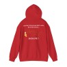 Hoodie mon dos n'est pas une boite vocale rouge