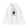 Hoodie mon temps de gentillesse à expiré blanc