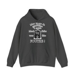 Hoodie mon temps de gentillesse à expiré gris foncé