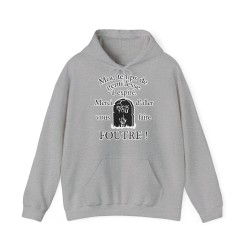 Hoodie mon temps de gentillesse à expiré gris