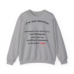 Sweat pourquoi se la péter avec nos fringues gris