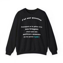 Sweat pourquoi se la péter avec nos fringues noir