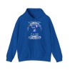 Hoodie Royal Je suis née pour faire chier avec Stitich