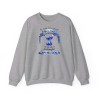 Sweat gris Je suis née pour faire chier avec Stitich