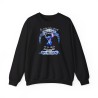 Sweat noir Je suis née pour faire chier avec Stitich
