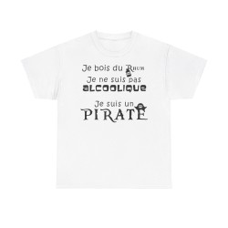 Tshirt blanc je bois du rhum