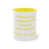 Mug l'humour noir couleur jaune