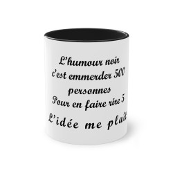 Mug l'humour noir couleur noir
