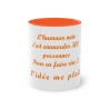 Mug l'humour noir couleur orange