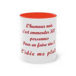 Mug l'humour noir couleur rouge