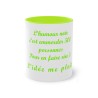 Mug l'humour noir couleur vert clair